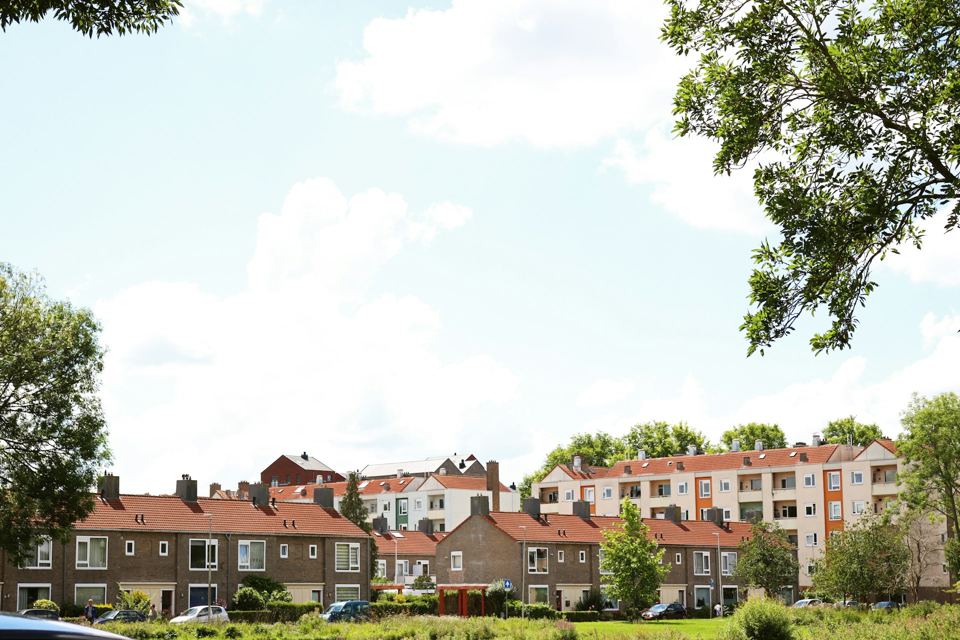 Achtergrond afbeelding van een woning die verkocht wordt